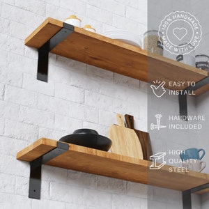 Floating Shelf Bracket, Console Support, Kitchen Organizer