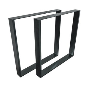 Square Metal Table Legs: Powder Coated Steel, DIY Furniture Base
