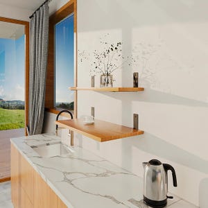 Heavy Duty Metal Shelf Bracket | Corner Brace | Powder Coated | Wall Mounted image 6