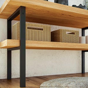 Freestanding Vanity Legs 76cm | Metal Frame for DIY Bathroom Furniture | 7 Depths & Colours | Holds 140kg image 4