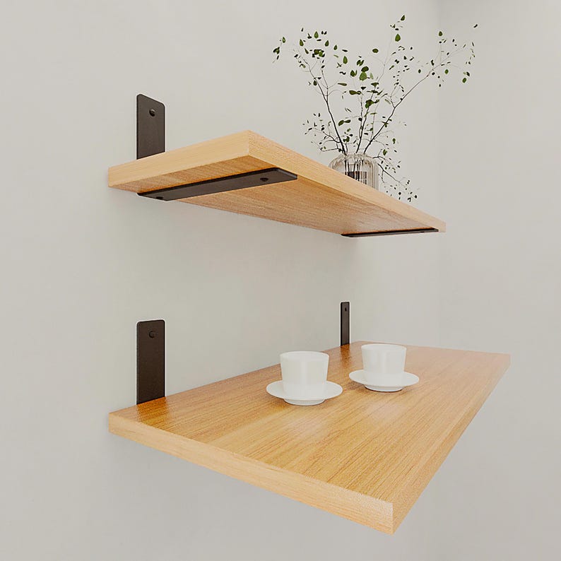 Heavy Duty Metal Shelf Bracket | Corner Brace | Powder Coated | Wall Mounted image 1