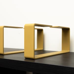 Gold Metal Furniture Legs, TV Stand Base, Console, Sideboard Table Feet Set of 2