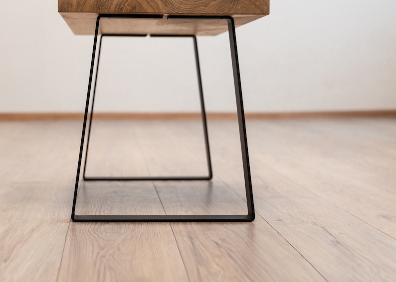 2x Metal Table Furniture Legs, Wood Bench Coffee, Dining Table Base