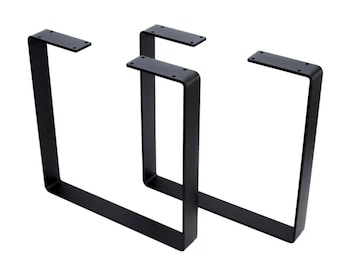 Conjunto de 2 pés de mesa e escrivaninha em metal | Pés altos até 71 cm | Aço extra grosso nos tamanhos altos | Cores personalizadas | Fabricação artesanal na UE