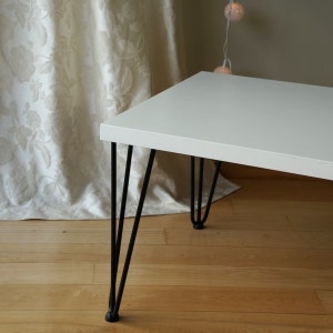 Ensemble de 4 pieds de table basse en métal pour table à manger Hairpin Legs image 4