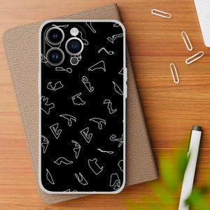 Mercedes Black | 2023 F1 Track | Phone Case