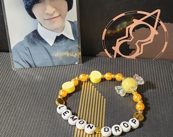 Hand Crafted - Ateez Bracelet - Lemon Drop Edition