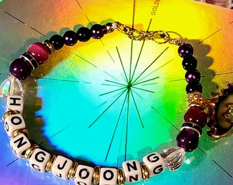 Handmade - Ateez - Clasp Bracelet- Hongjoong