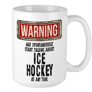 Ice Hockey Mug – WARNING Design