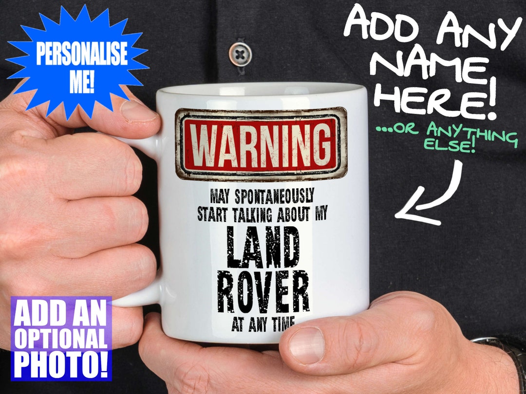 Land Rover Mug - Gift for a Motoring Enthusiast - Can Be Personalised ...