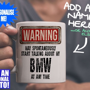 Mug BMW - Cadeau pour un passionné d'automobile - Peut être personnalisé