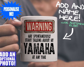 Yamaha Mug - Gift for a motorcycle enthusiast - Can be personalised