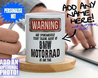 BMW Motorrad Mug - Gift for a motorcycle enthusiast - Can be personalised