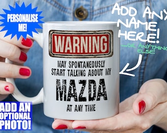 Mazda Mug - Gift for a motoring enthusiast - Can be personalised