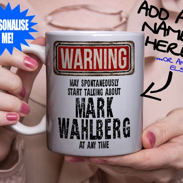 Mark Wahlberg Mug - Fan gift that can be personalised with photo or text