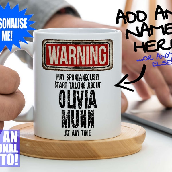 Olivia Munn Mug - Fan gift that can be personalised with photo or text