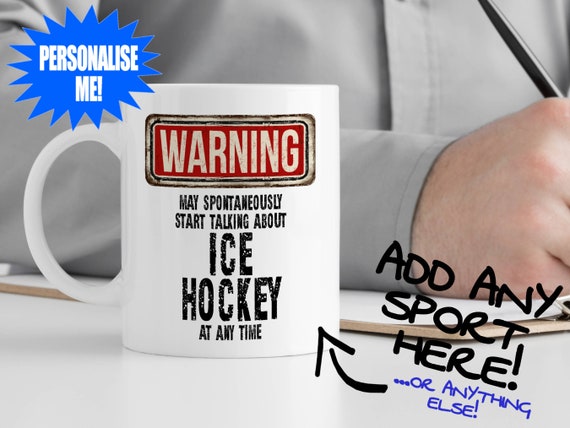 Personalised Ice Hockey Mug – Funny Hockey Fan Gift