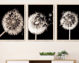 Set of 3 Printable Nature Print Instant Download Wildflowers Print Nature Wall Art Floral Wall Art Green Nature Print Grasses Art Gallery