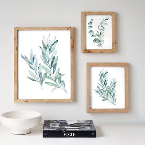 Set of 3 Printable Nature Print Instant Download Wildflowers Print Nature Wall Art Floral Wall Art Green Nature Print Grasses Wall Art