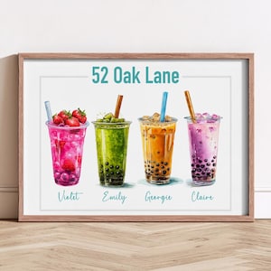 Non Alcoholic Custom Roommates Drink Print Personalized Gift Trendy College Apartement Decor Roomie Gift Girls Dorm printable trendy colleg