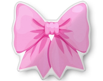 Bow Pillow Coquette Pillow Preppy Decor Cottagecore Decor Girly Room Decor Kawaii Pillow Aesthetic Pillow Soft Girl Decor Bow Y2K Decor