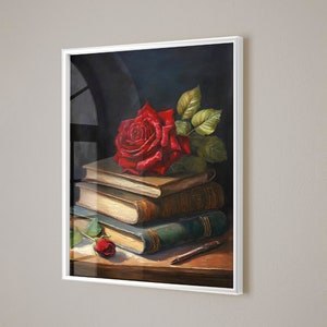 Dark Academia Wall Art Poster Moody Wall Art Moody Art Print Victorian Aesthetic Art Dark Wall Art Vintage Art Print Academia Art Print Dark
