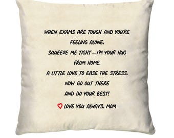 Hugs From Home Pillow Cover Dorm Decor Going Away Gift Dorm Room Pillow Cover College Dorm Gift For Son Dorm Pillow Cover Dorm Sweet Dorm