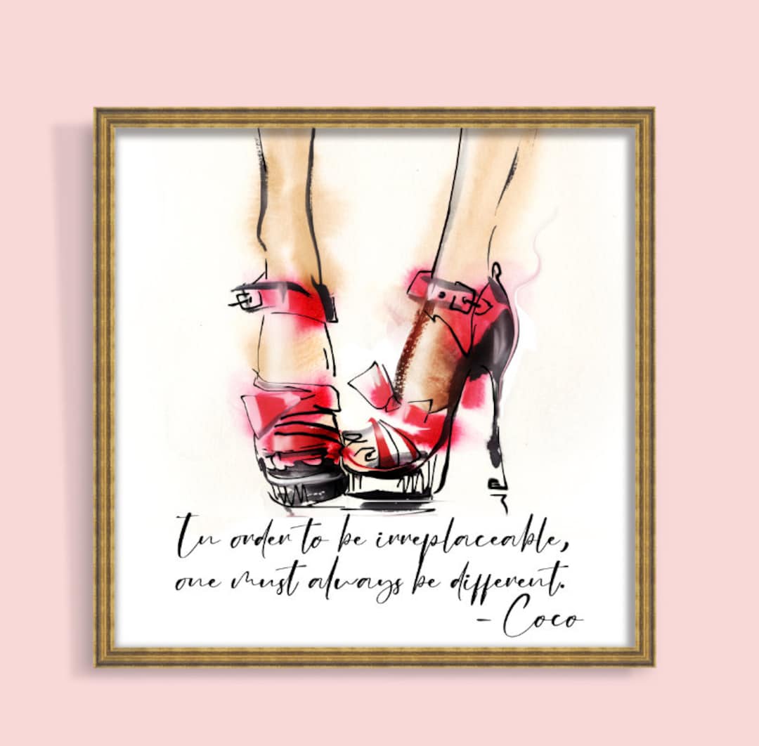 Fashion Wall Art Print Instant Download Girly Printable Wall Art ...