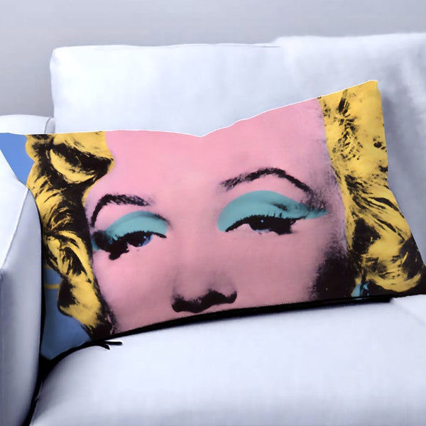 Warhol Marilyn Kussen Andy Warhol Marilyn Monroe Pop Art Decor Pop Art Kussen Modern Decor Decoratief Kussen Dorm Decor voor College Girls