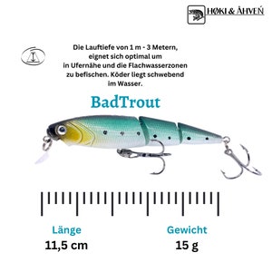 Personalized lure for anglers Men Premium fishing lures for all anglers Wobbler fishing lure dad brother grandpa friend birthday BadTrout