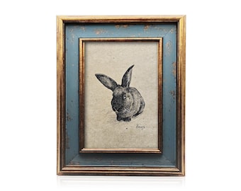 Custom Rabbit Portrait Sketch | Hand Drawn Bunny Art from Photo (Pet Memorial)