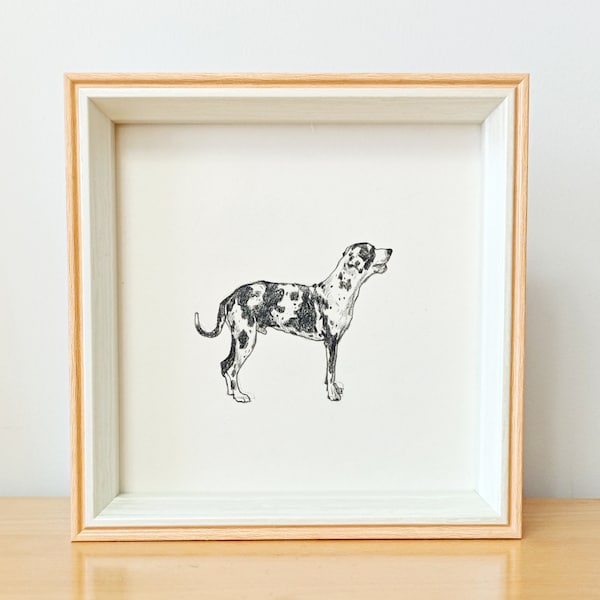 Boceto personalizado de retrato de mascota a carboncillo: Regalo conmemorativo para perros