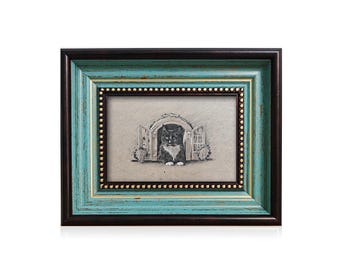 Handmade Charcoal Pet Portrait - Custom Memorial Drawing