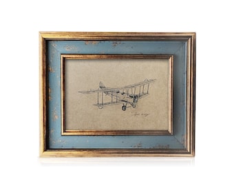 Custom Airplane Pencil Sketch from Photo | Hand‑Drawn Aircraft Portrait, Aviation Gift for Pilot, Wall Art Decor