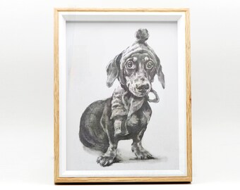 Custom Pet Portrait Sketch, Dog Portrait from Photo, Pet memorial Gifs, Custom Dog & Cat Illustration Drawing, Pet Lover Gift