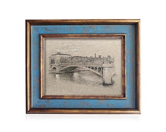 Custom Landscape Sketch from Photo | Hand Drawn Pencil Drawing | House & Venue Art