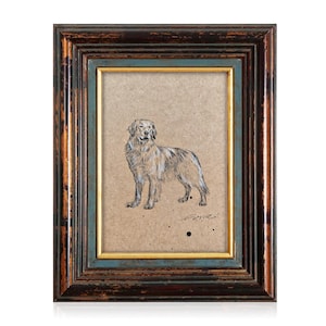 Custom Pet Portrait Sketch- Handmade Charcoal Dog Portrait from Photo | Personalized Pet Portrait Drawing | Pet Lover Memorial Gift Wall Art