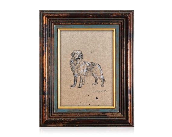 Handmade Charcoal Pet Portrait from Photo: Custom Dog Memorial Art