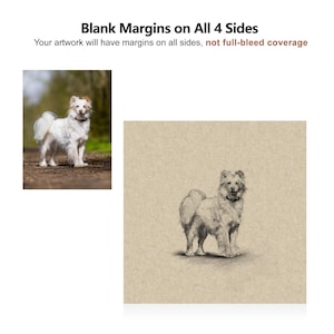 Custom Pet Portrait Sketch: Hand-Drawn Charcoal Dog & Cat Art image 3