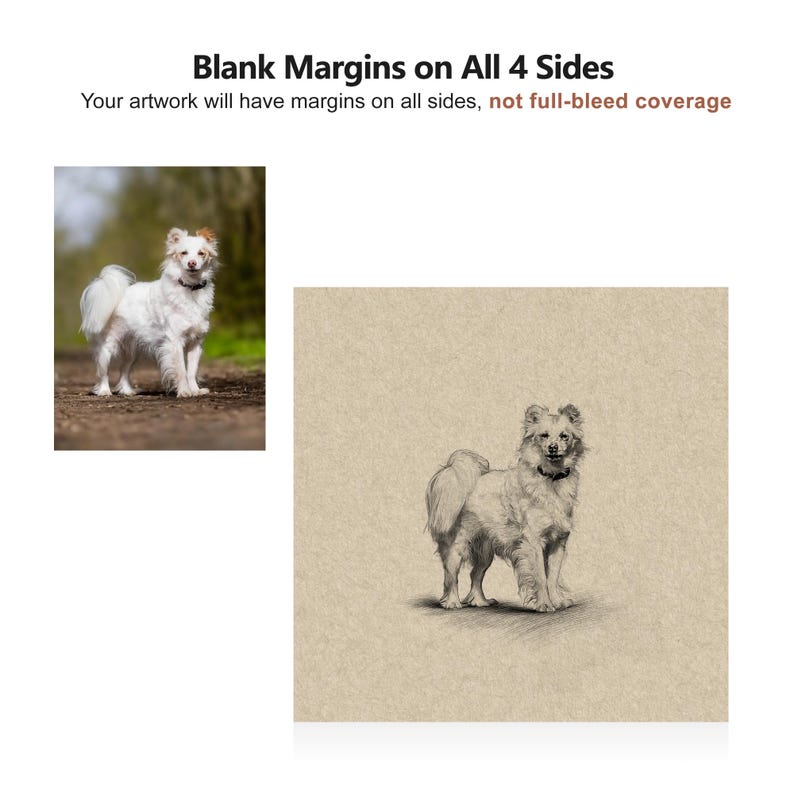Custom Pet Portrait Sketch: Hand-Drawn Charcoal Dog & Cat Art image 3
