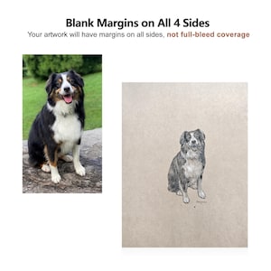 Handmade Charcoal Pet Portrait from Photo: Custom Dog Memorial Art image 3