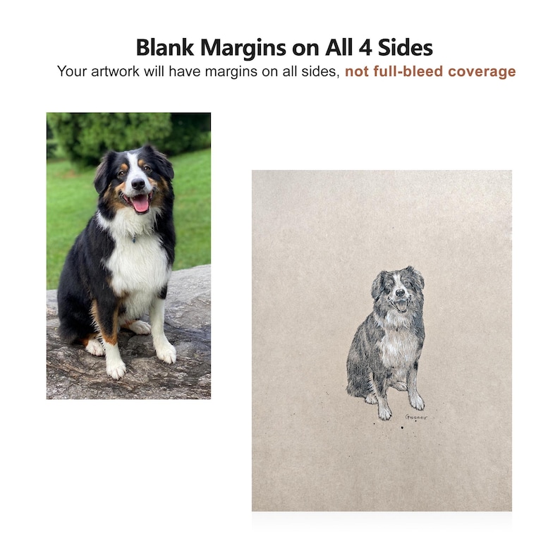Handmade Charcoal Pet Portrait from Photo: Custom Dog Memorial Art image 3