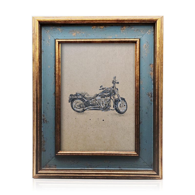 Printable Motorcycles Motorcycle Pencil Drawing - Etsy