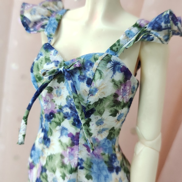 MSD BJD 1/4 Dress ,  Clothes for 1/4 BJD Casual Clothes for Msd, Mermaid cut Dress for minifee