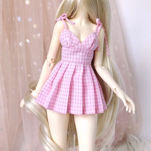 1/4 BJD, Minifee, MSD Pink Pleated skirt Dress