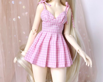 1/4 BJD, Minifee, MSD Pink Pleated skirt Dress