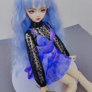1/4 BJD, Minifee, MSD Pleated Skirt Dress and Lace Inner Shirt