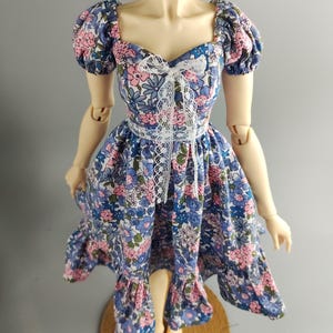 SD BJD 1/3 Puff Sleeved Dress ,  Clothes for 1/3 BJD  Clothes for Dolls