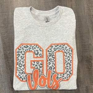 TN VOLS Go Vols cheetah t-shirt/long sleeve/sweatshirt