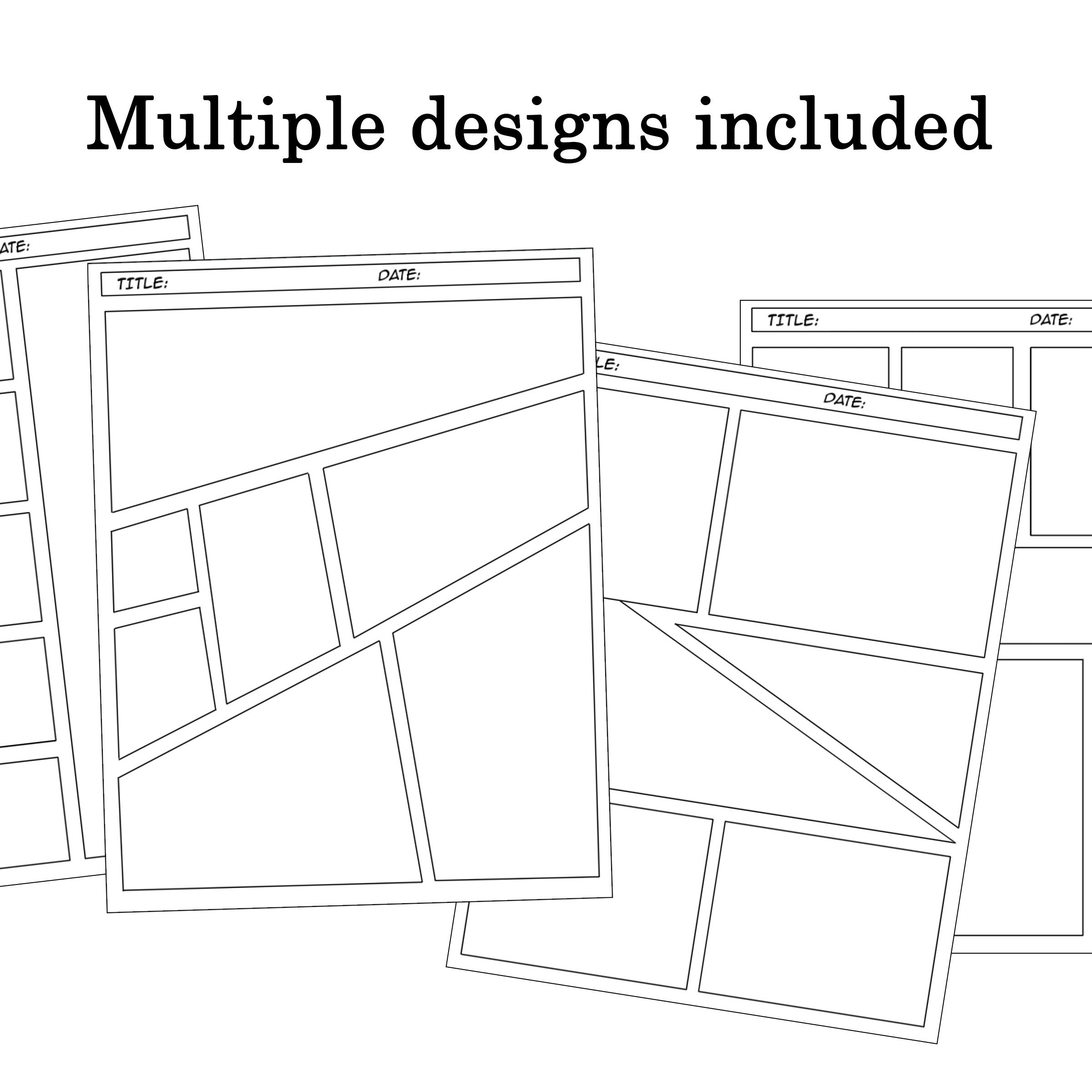 Printable COMIC BOOK SHEETS Etsy